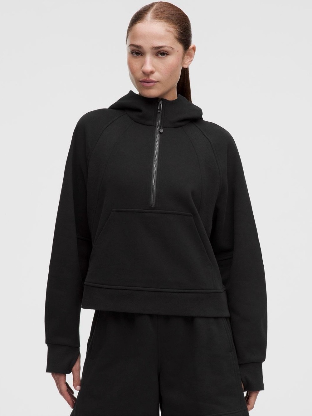 Lululemon Women’s Scuba Oversized Half Zip Hoodie Black Size XS/S